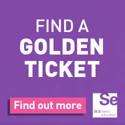 Find a golden ticket and win a £50 voucher from SLS Select Education